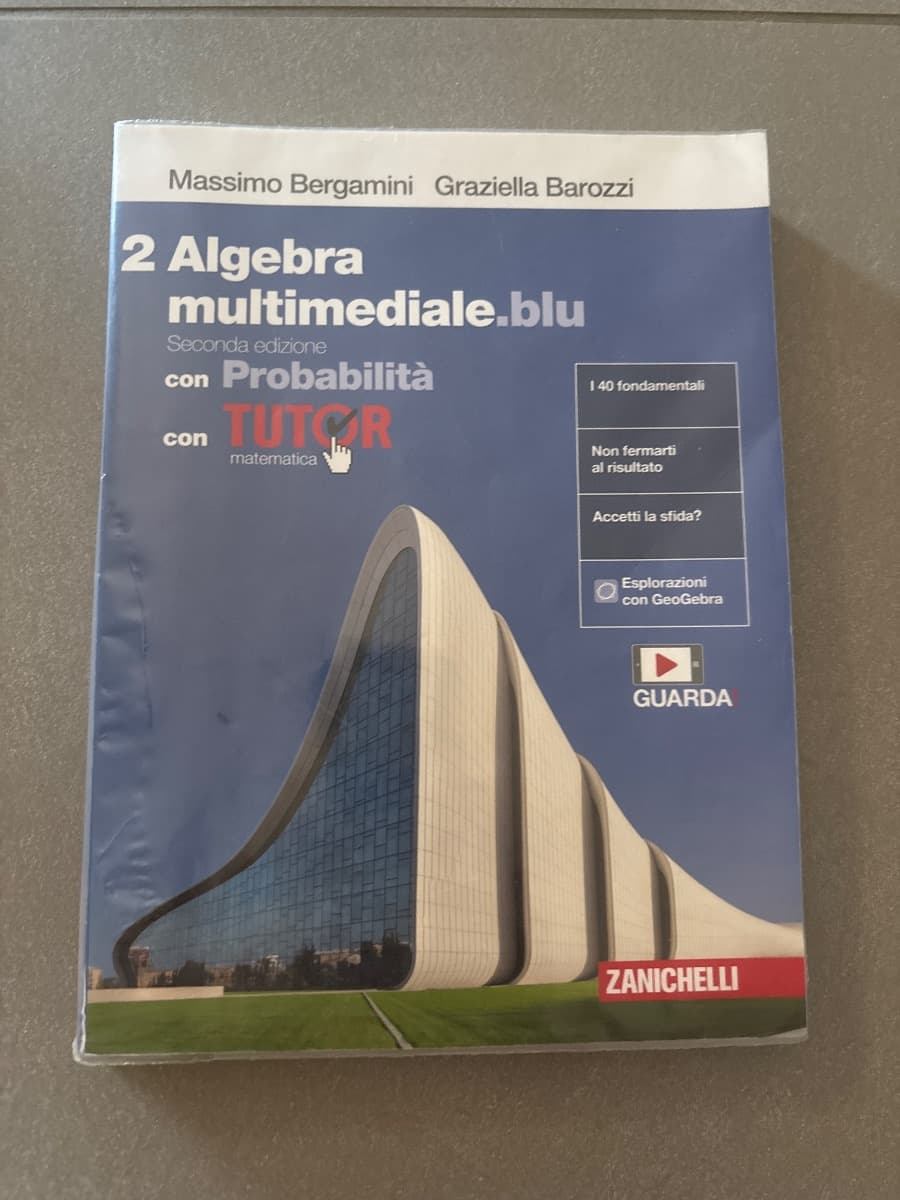 MATEMATICA MULTIMEDIALE.BLU - VOLUME ALGEBRA CON PROBABILITÀ 2 + TUTOR (LDM) - foto 1