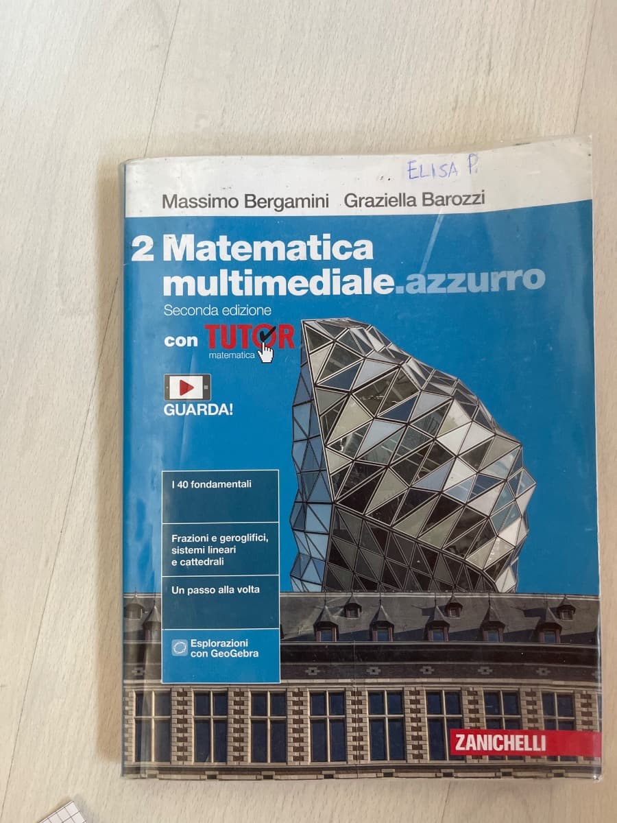 MATEMATICA MULTIMEDIALE.AZZURRO 2ED. - VOL. 2 CON TUTOR (LDM) - foto 1