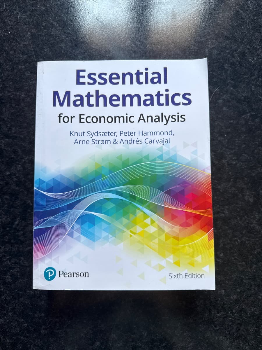 Essential Mathematics for Economic Analysis - foto 1