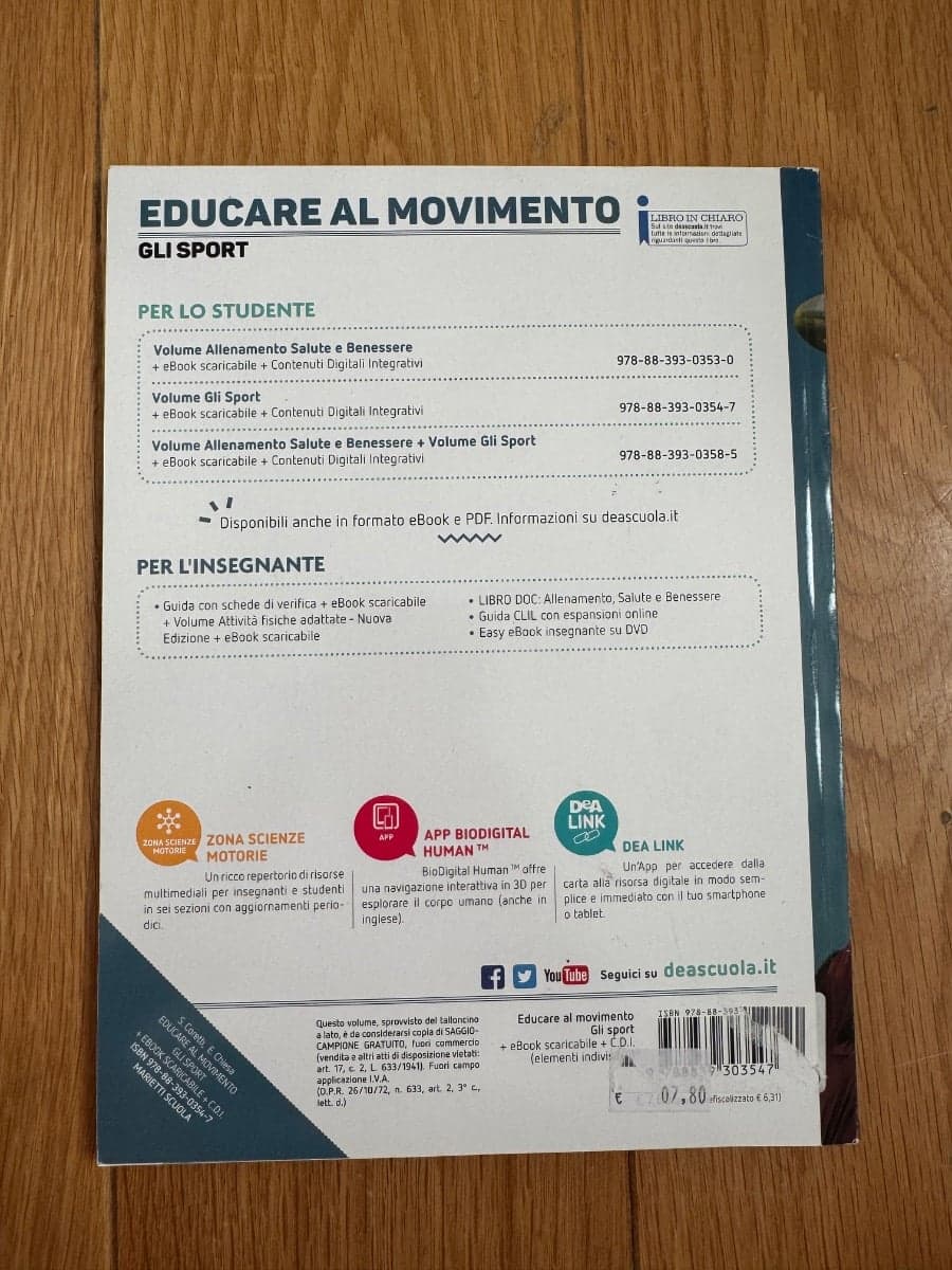 EDUCARE AL MOVIMENTO VOLUME GLI SPORT + EBOOK - foto 2