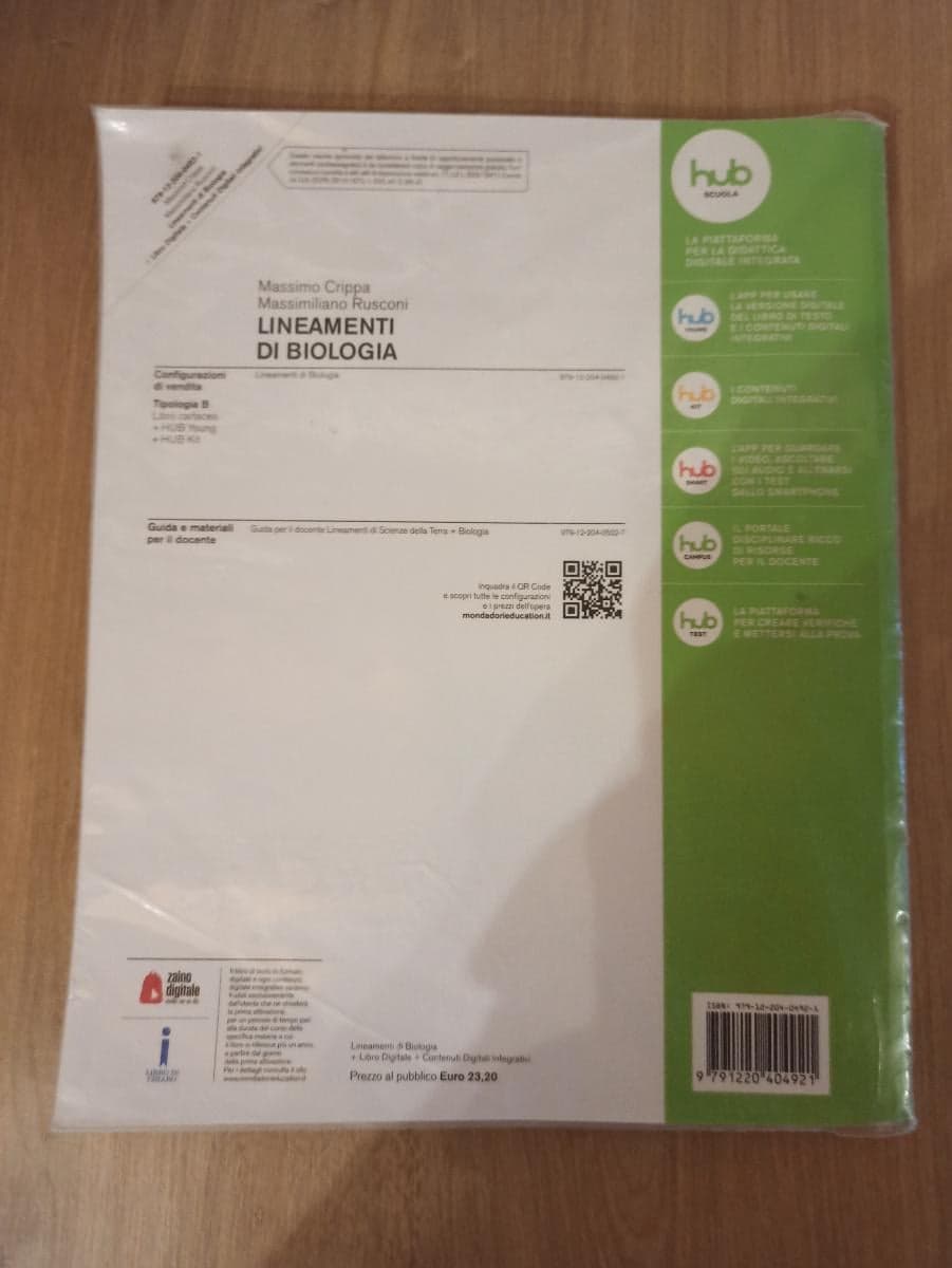 LINEAMENTI DI BIOLOGIA - foto 2