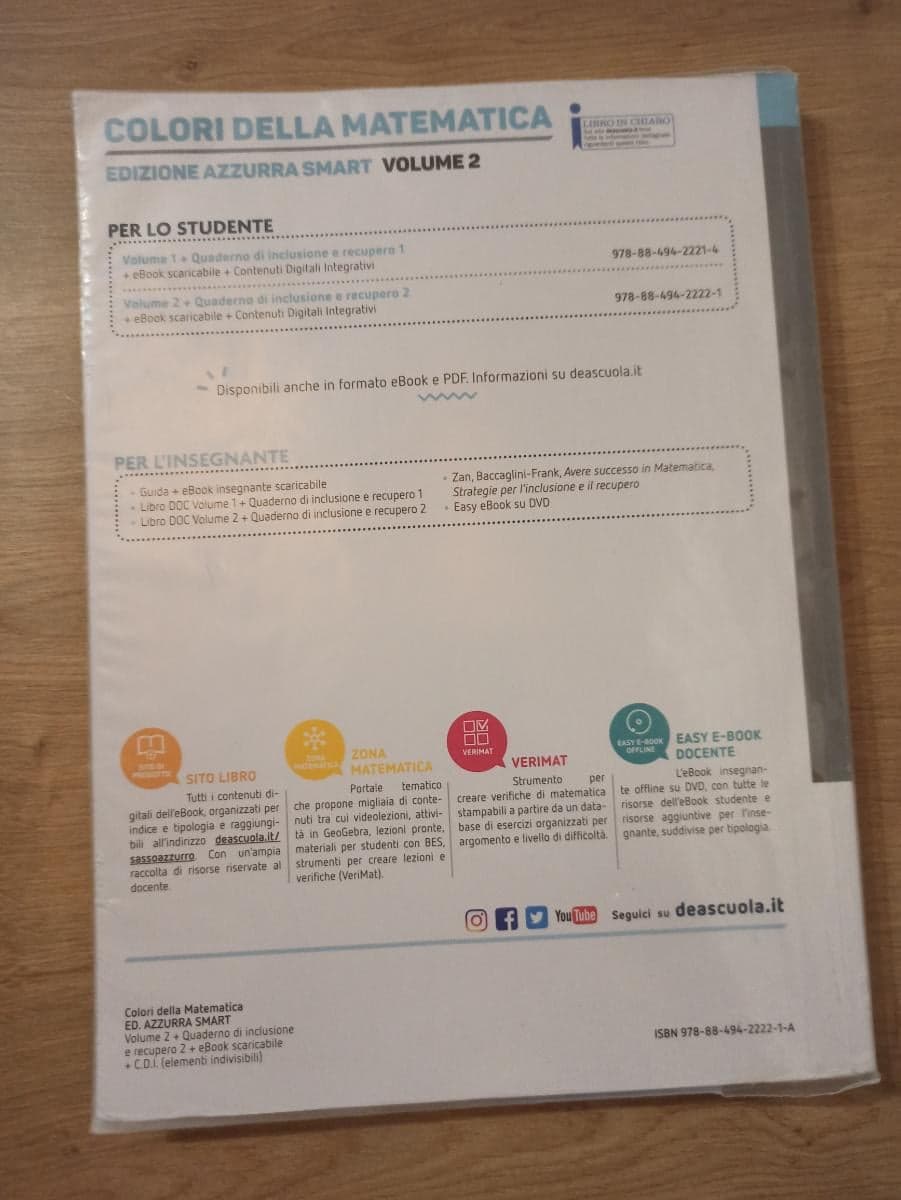 COLORI DELLA MATEMATICA - EDIZIONE AZZURRA SMART VOLUME 2 + EBOOK - foto 2
