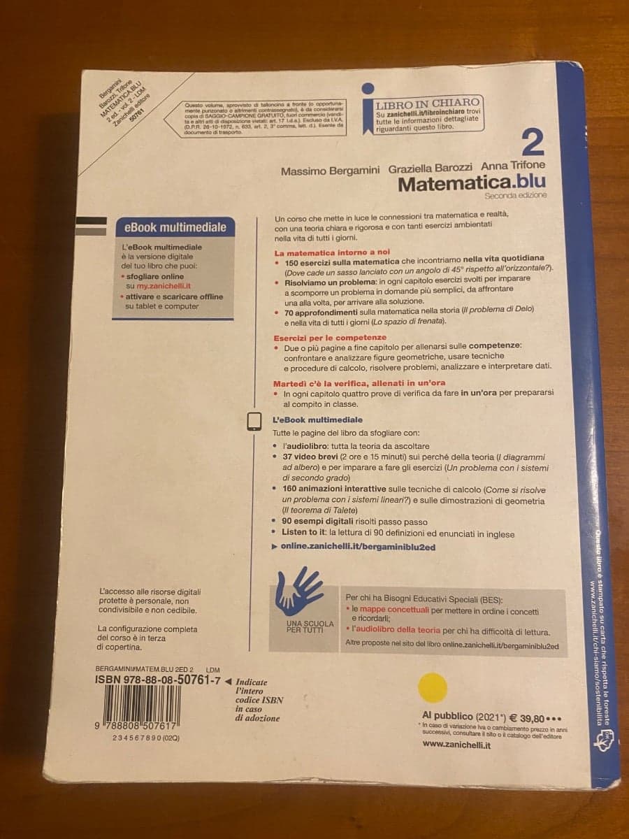 MATEMATICA.BLU 2ED. - VOLUME 2 (LDM) - foto 2