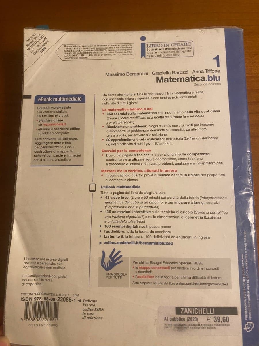 MATEMATICA.BLU 2ED. - VOLUME 1 (LDM) - foto 2
