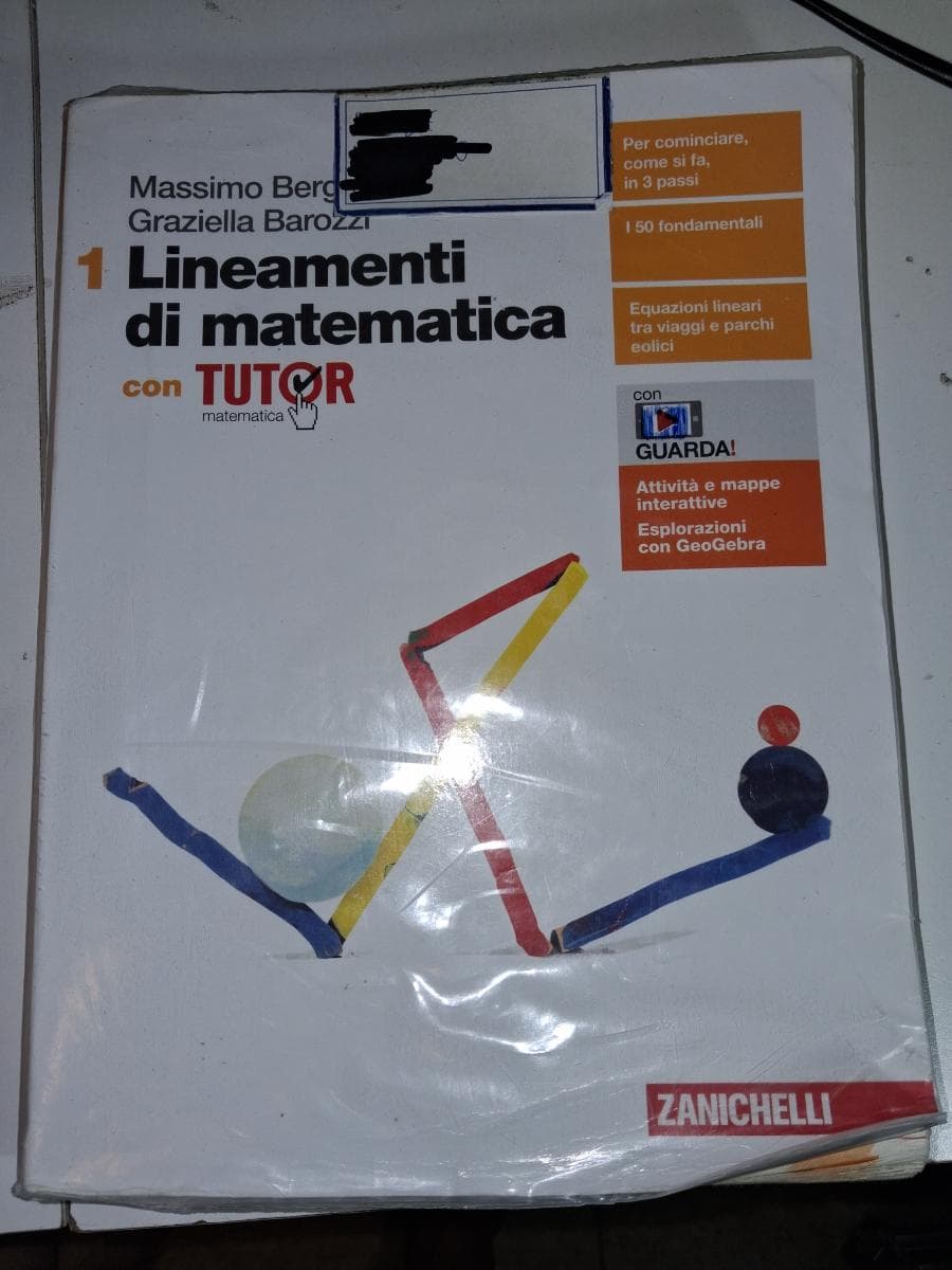 LINEAMENTI DI MATEMATICA - VOLUME 1 CON TUTOR (LDM) - foto 1