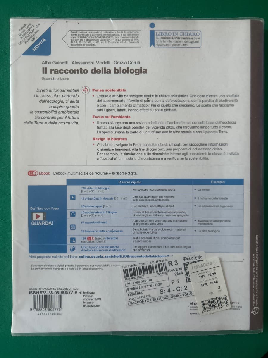RACCONTO DELLA BIOLOGIA 2ED. (IL) - VOL. U (LDM) - foto 2