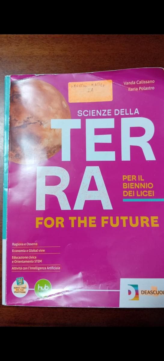SCIENZE DELLA TERRA FOR THE FUTURE BIENNIO - foto 1