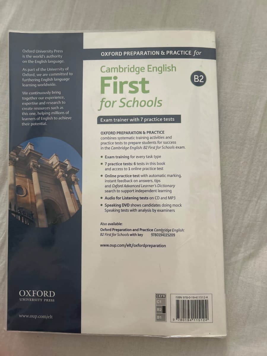 CAMBRIDGE ENGLISH FIRST FOR SCHOOLS EXAM TRAINER - foto 2