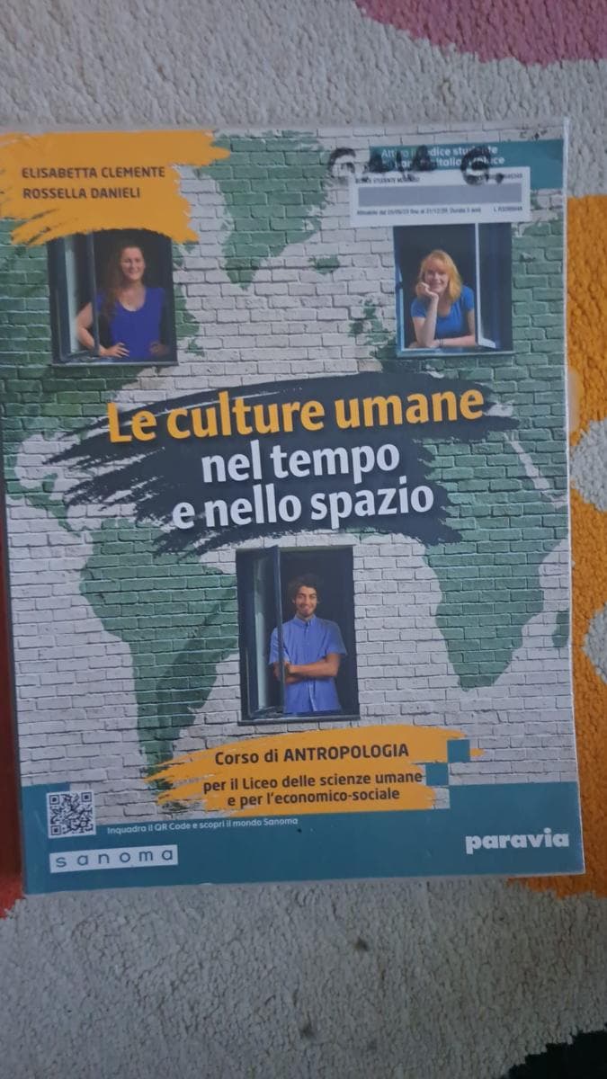 LE CULTURE UMANE NEL TEMPO E NELLO SPAZIO - foto 1
