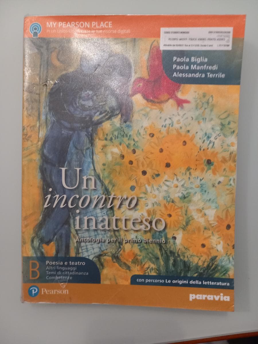 UN INCONTRO INATTESO B CON PERCORSO LE ORIGINI DELLA LETTERATURA - foto 1