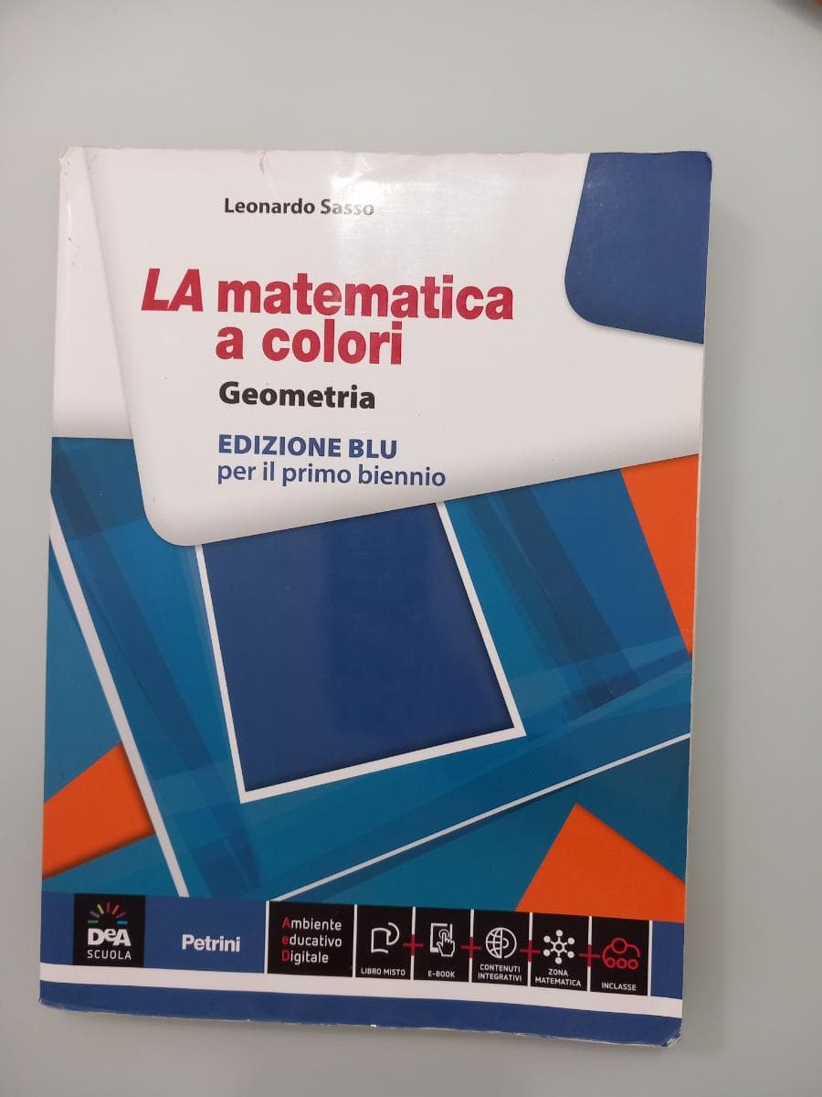 MATEMATICA A COLORI (LA) EDIZIONE BLU GEOMETRIA + EBOOK - foto 1