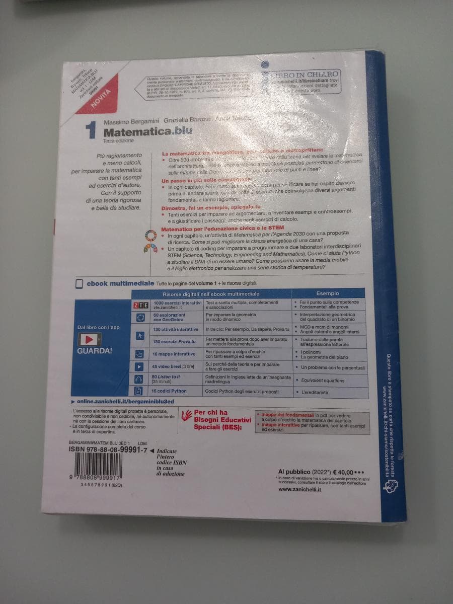 MATEMATICA.BLU 3ED - VOLUME 1 (LDM) - foto 2