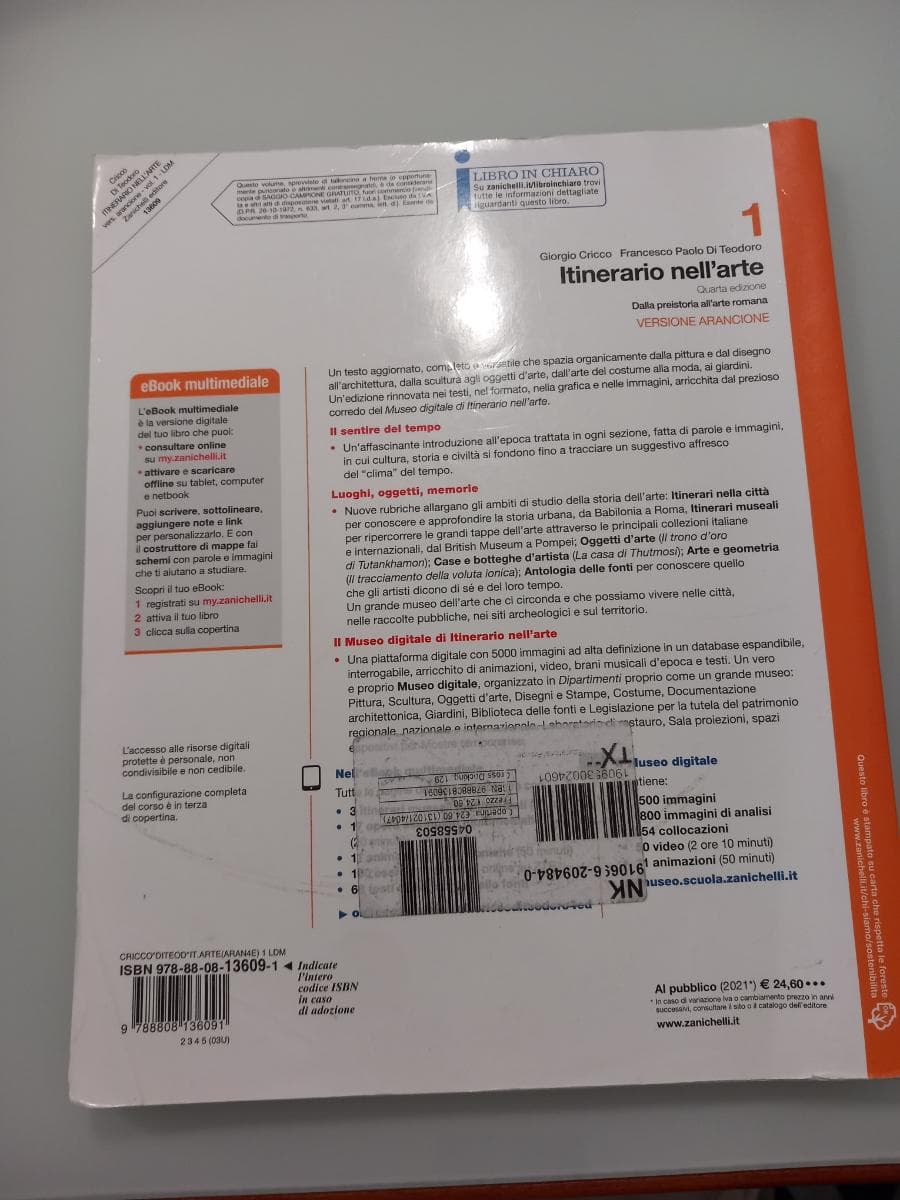 ITINERARIO NELL'ARTE 4A EDIZIONE VERSIONE ARANCIONE - VOL. 1 + MUSEO (LDM) - foto 2
