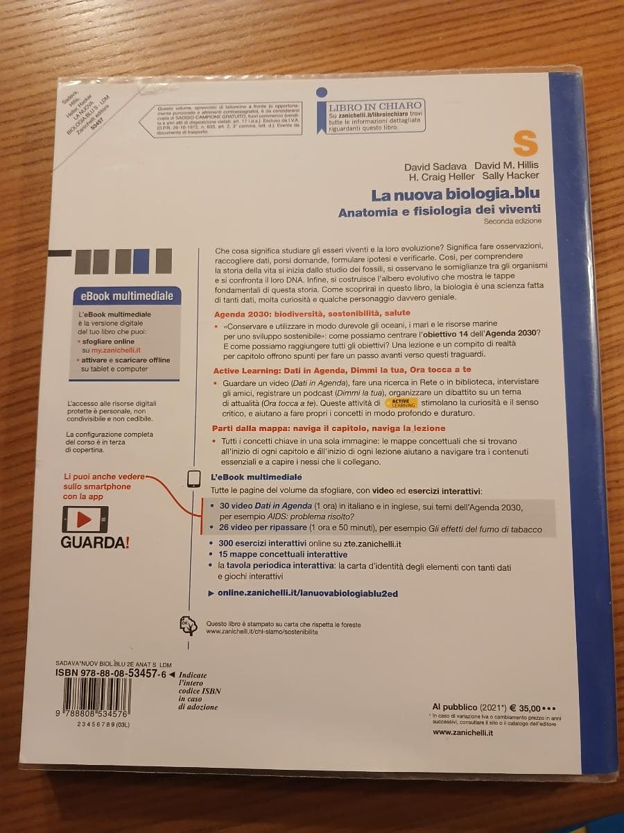 NUOVA BIOLOGIA.BLU 2ED. (LA) - ANATOMIA E FISIOLOGIA DEI VIVENTI S (LDM) - foto 2
