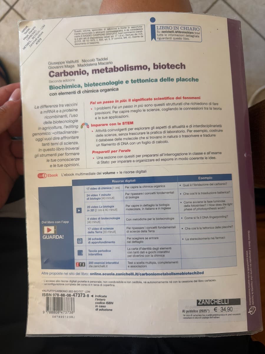 CARBONIO, METABOLISMO, BIOTECH 2ED. (LDM) - foto 2