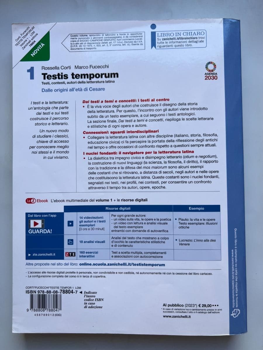 TESTIS TEMPORUM - VOLUME 1 DALLE ORIGINI ALL'ETÀ DI CESARE (LDM) - foto 2