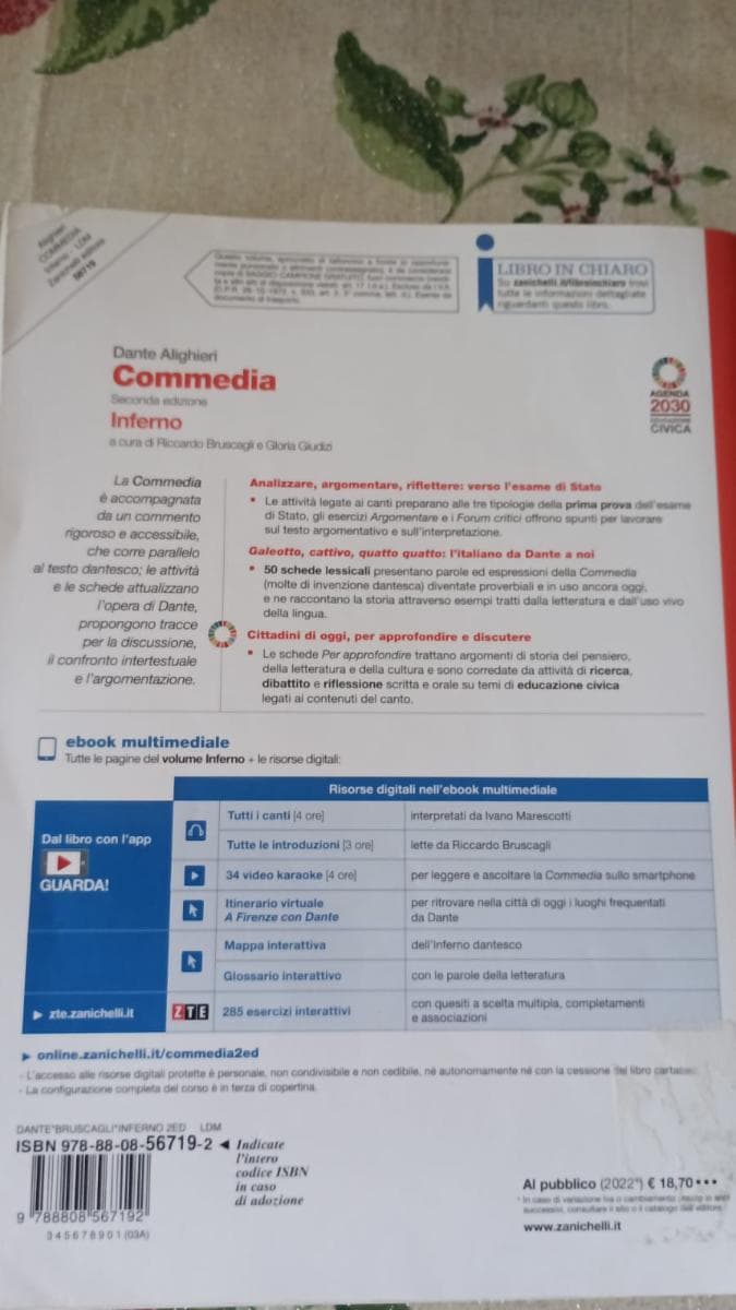 COMMEDIA 2ED. - INFERNO (LDM) - foto 2