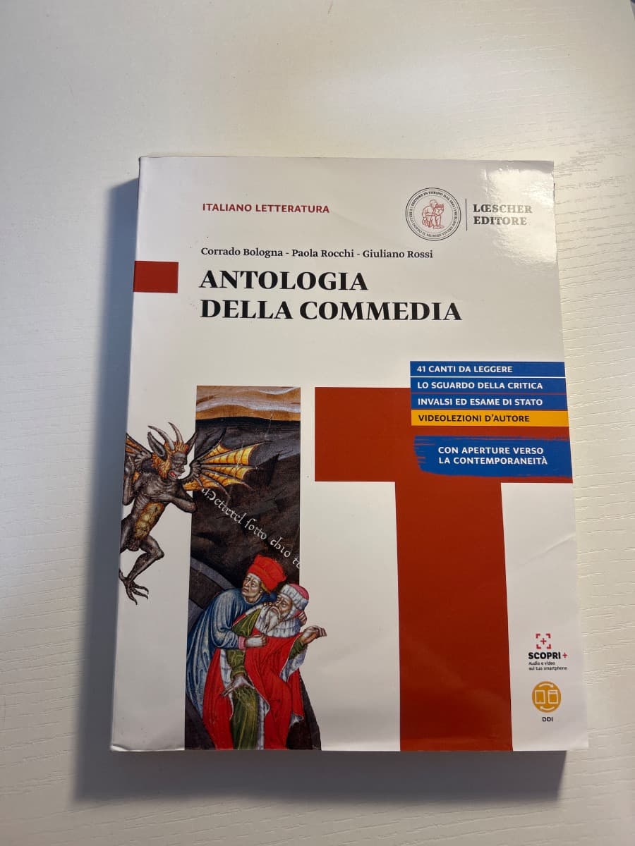 LETTERATURA VISIONE DEL MONDO ED.ROSSA ANTOLOGIA DIVINA COMMEDIA - foto 1