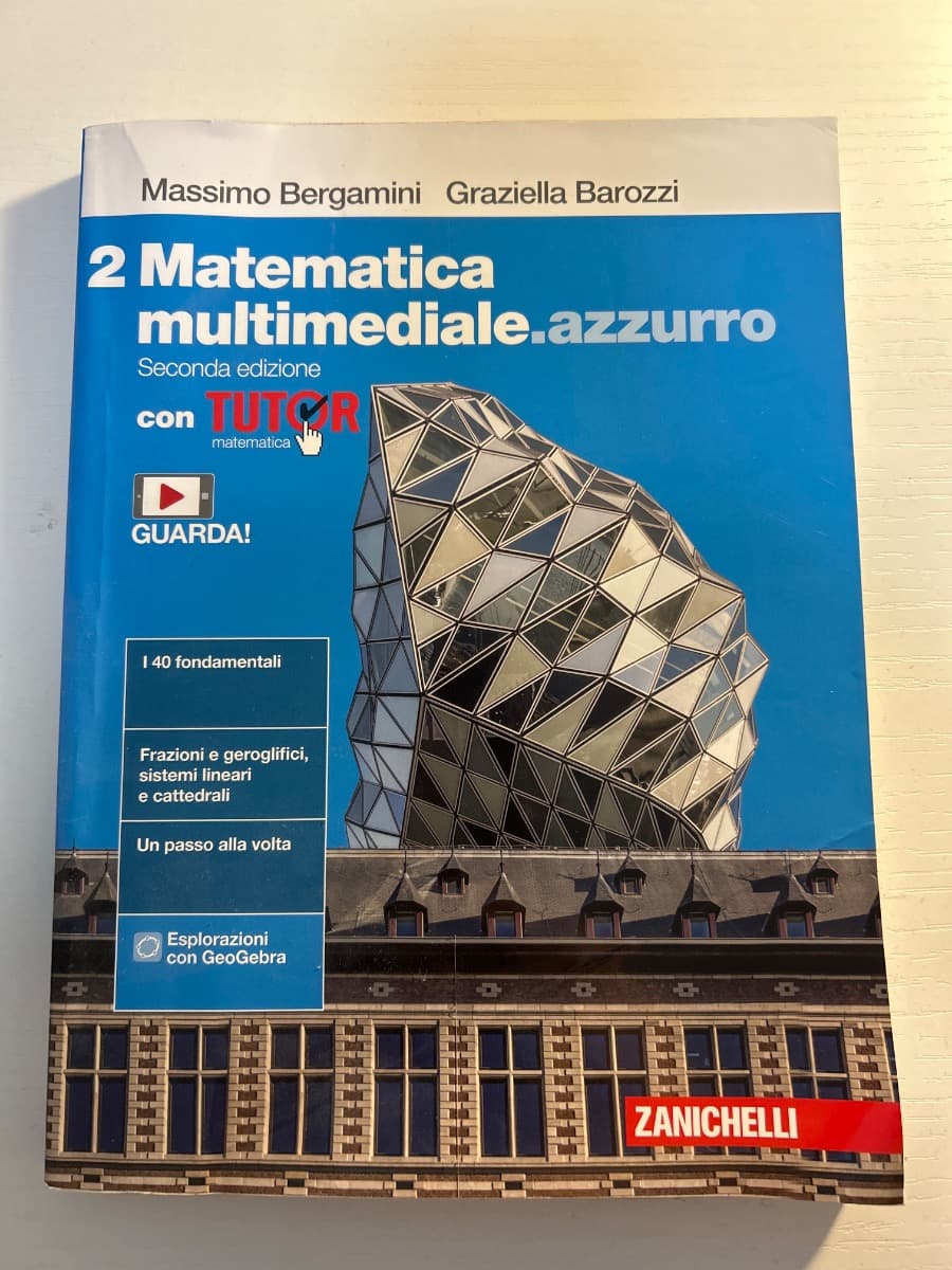MATEMATICA MULTIMEDIALE.AZZURRO 2ED. - VOL. 2 CON TUTOR (LDM) - foto 1