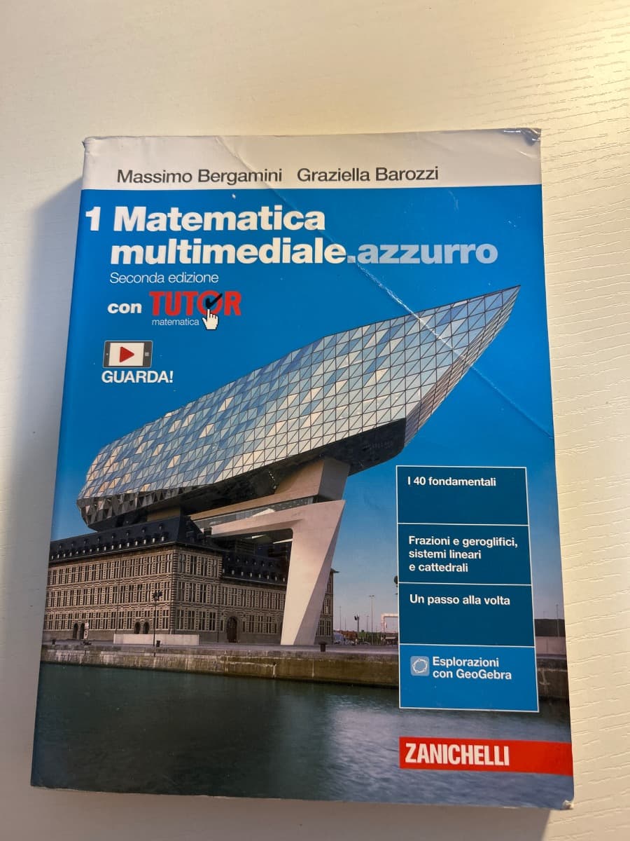 MATEMATICA MULTIMEDIALE.AZZURRO 2ED. - VOL. 1 CON TUTOR (LDM) - foto 1