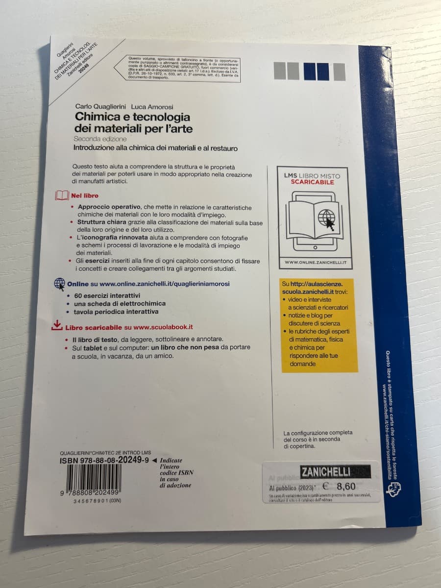 CHIMICA E TECNOLOGIA DEI MATERIALI PER L'ARTE 2ED. (LM) - foto 2