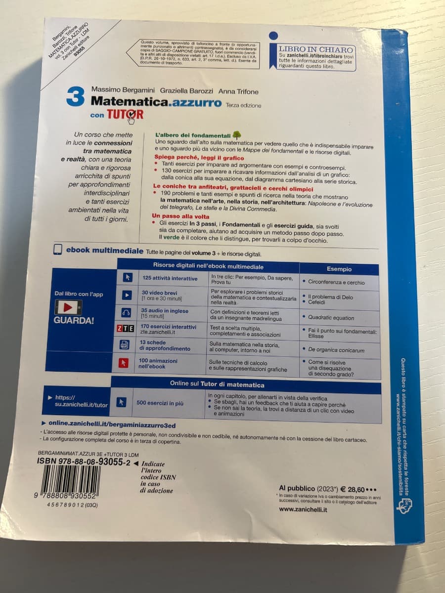 MATEMATICA.AZZURRO 3ED. - VOL. 3 CON TUTOR (LDM) - foto 2