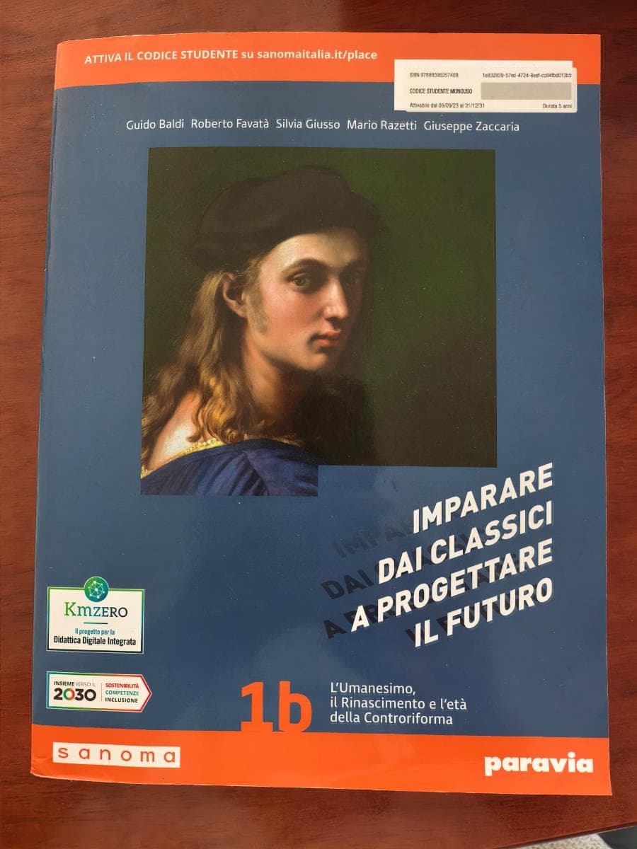 IMPARARE DAI CLASSICI A PROGETTARE IL FUTURO 1B - foto 1