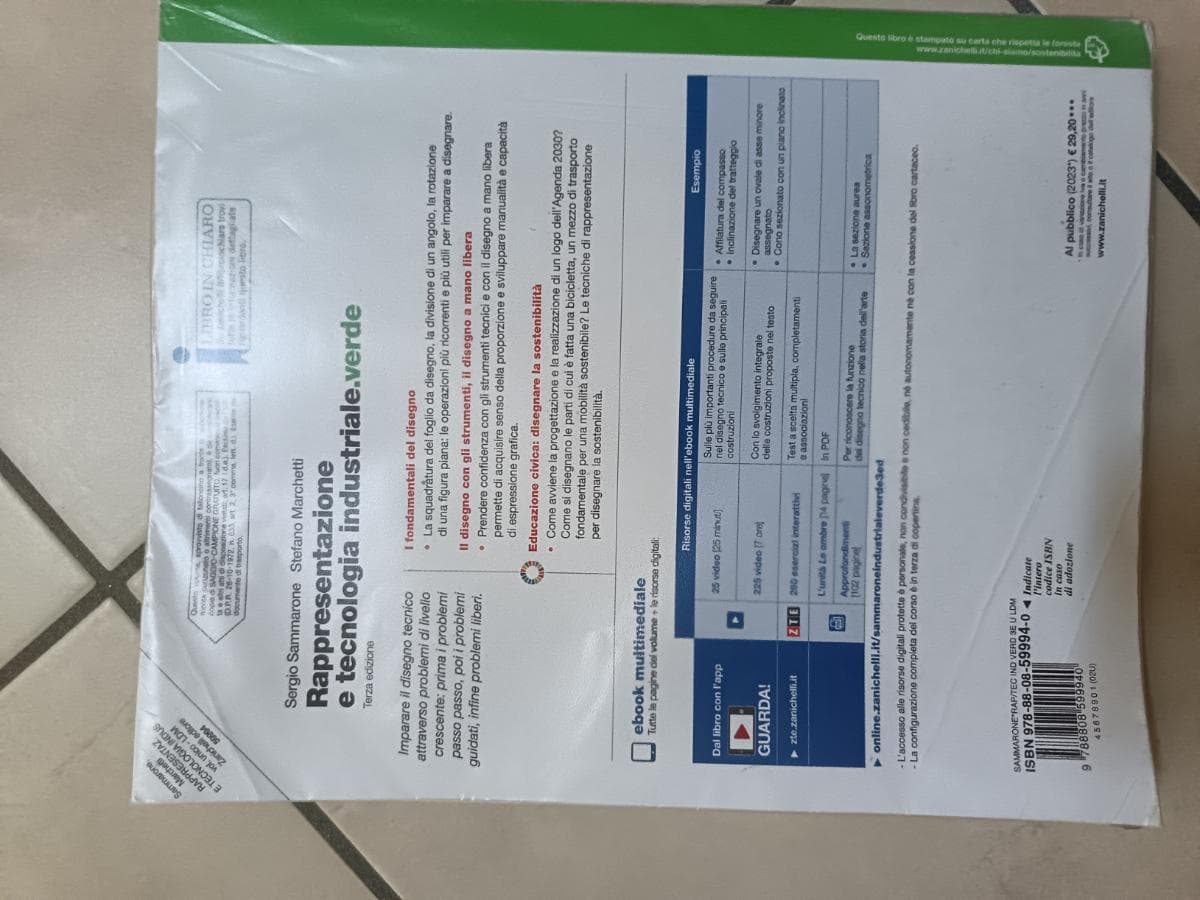 RAPPRESENTAZIONE E TECNOLOGIA INDUSTRIALE.VERDE 3ED - VOLUME U (LDM) - foto 2