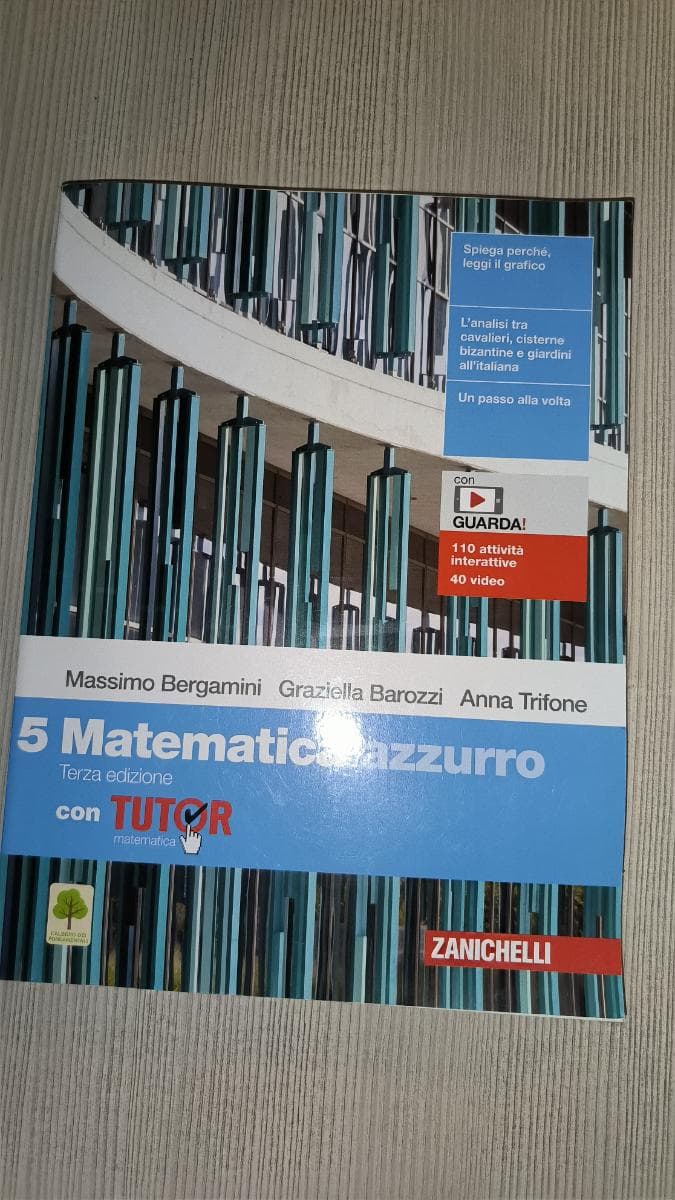 MATEMATICA.AZZURRO 3ED. - VOL. 5 CON TUTOR (LDM) - foto 1