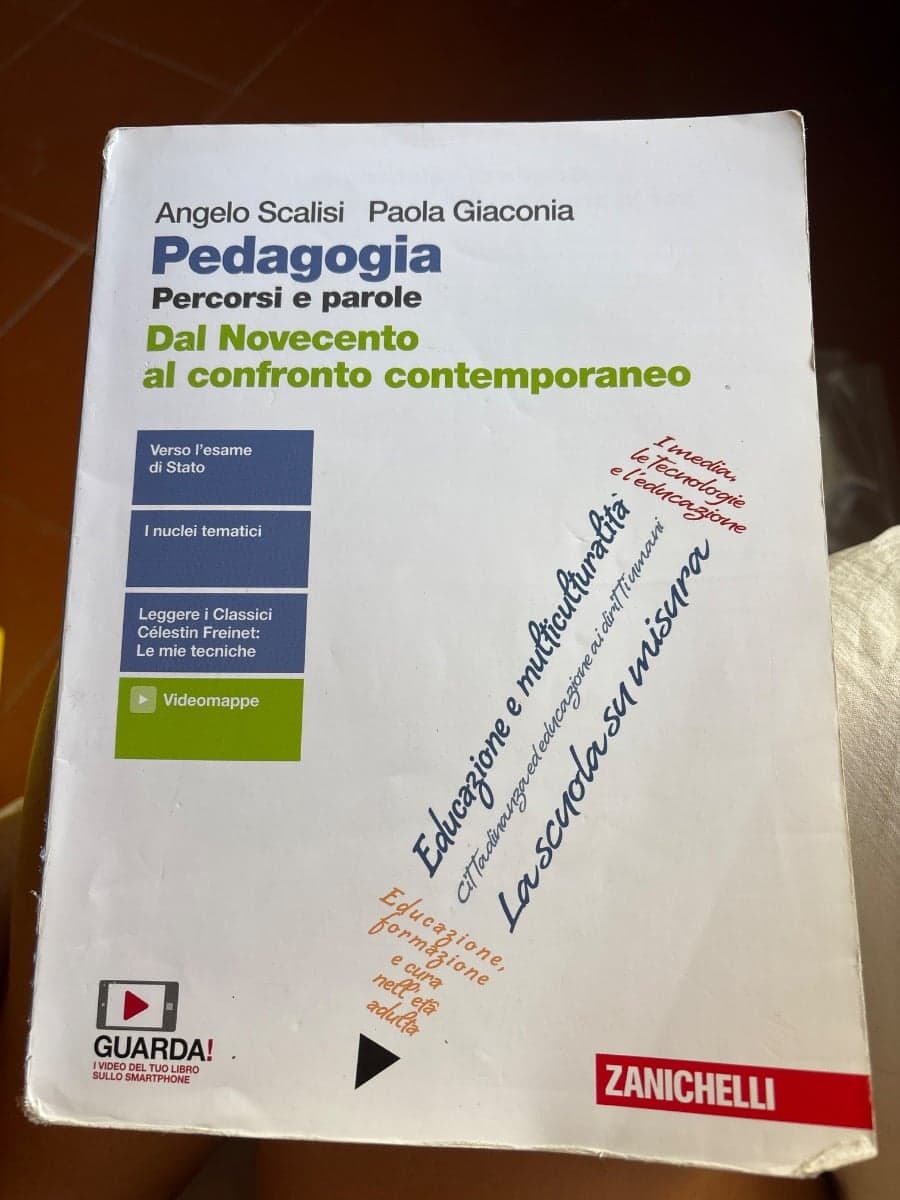 PEDAGOGIA. PERCORSI E PAROLE - VOLUME PER IL QUINTO ANNO (LDM) - foto 1