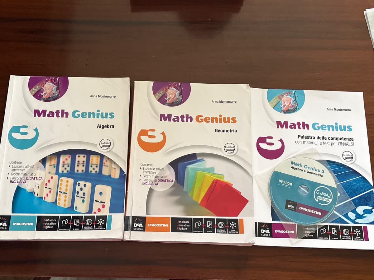 MATH GENIUS ALGEBRA + GEOMETRIA 3 + EBOOK (ANCHE SU DVD) - foto 1