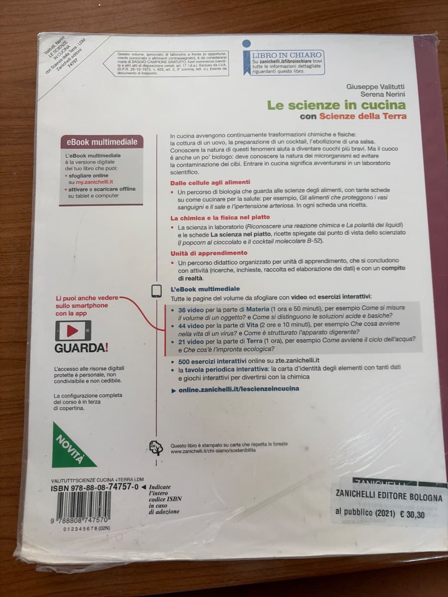SCIENZE IN CUCINA (LE) - VOLUME UNICO CON SCIENZE DELLA TERRA (LDM) - foto 2