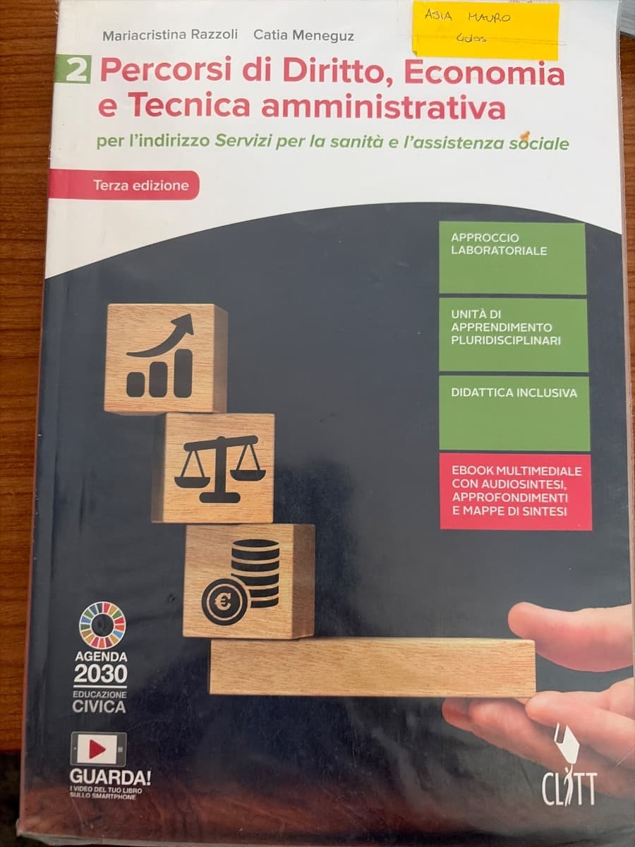 PERCORSI DI DIRITTO, ECONOMIA E TECNICA AMMINISTRATIVA 3ED. - VOL. 2 (LDM) - foto 1