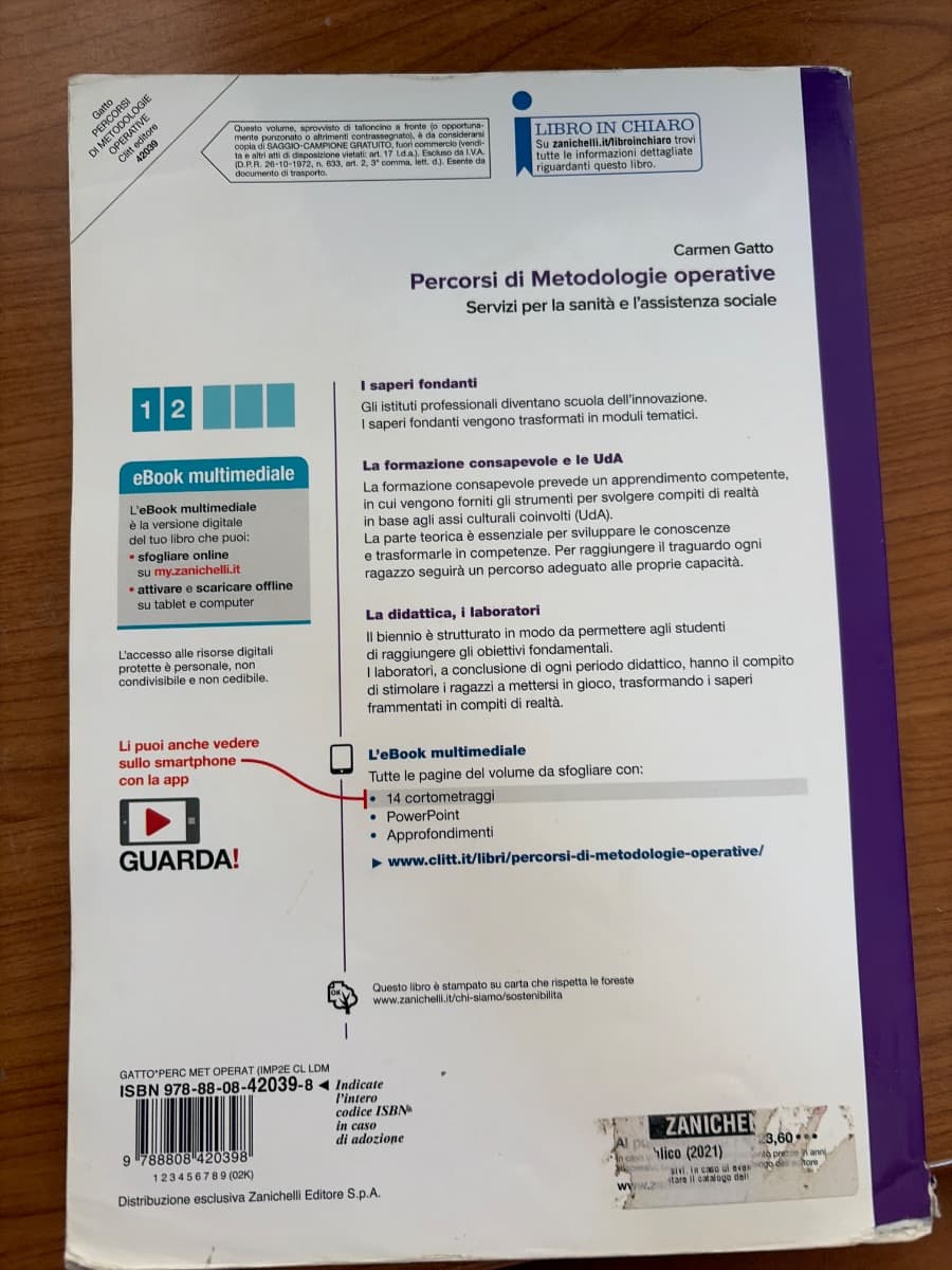 PERCORSI DI METODOLOGIE OPERATIVE - VOLUME UNICO (LDM) - foto 2