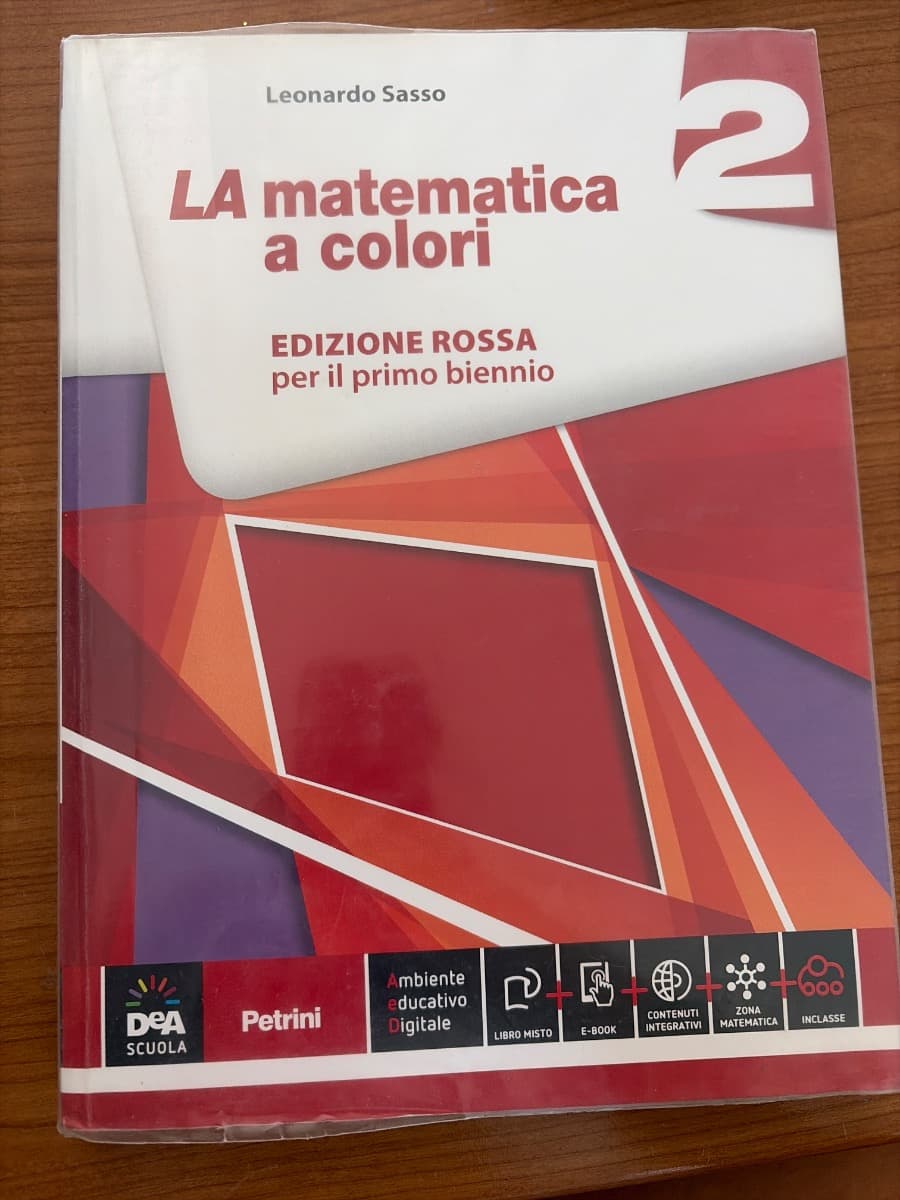 MATEMATICA A COLORI (LA) EDIZIONE ROSSA VOLUME 2 + EBOOK - foto 1