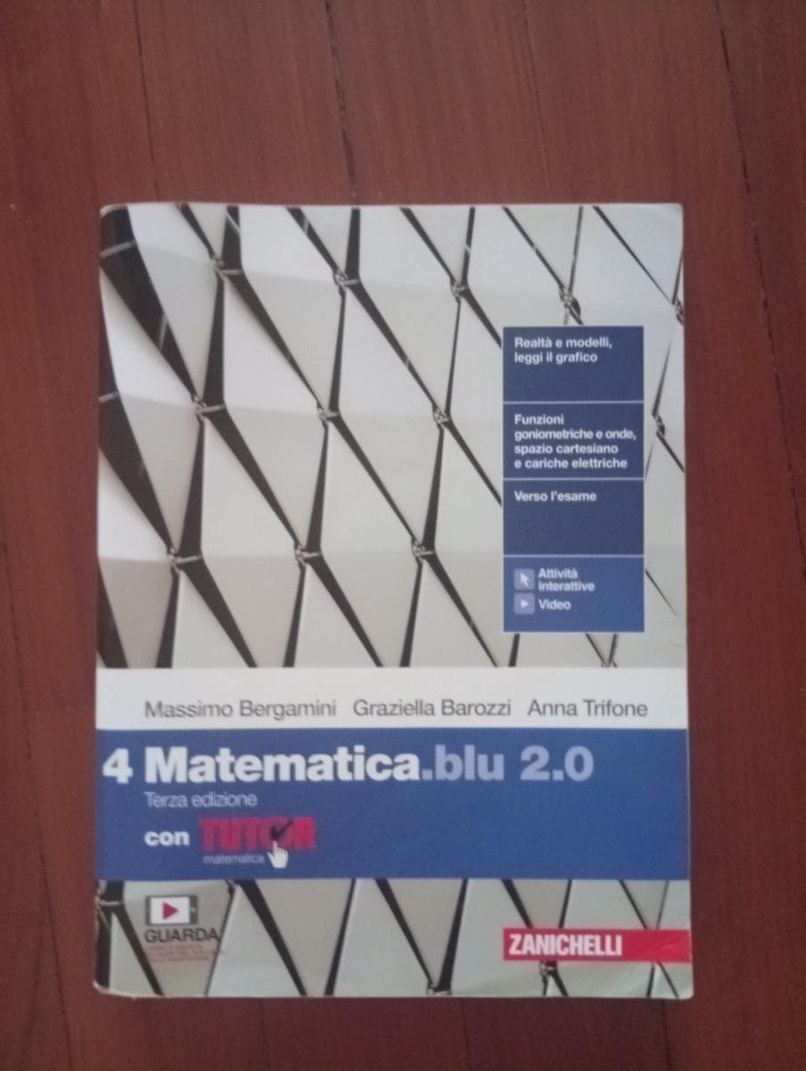 MATEMATICA BLU 2.0 3ED. - VOL. 4 CON TUTOR (LDM) - foto 1