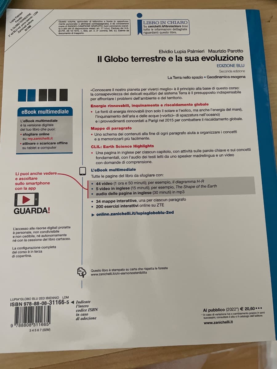GLOBO TERRESTRE E LA SUA EVOLUZIONE (IL) - ED. BLU 2ED. (LDM) - foto 2