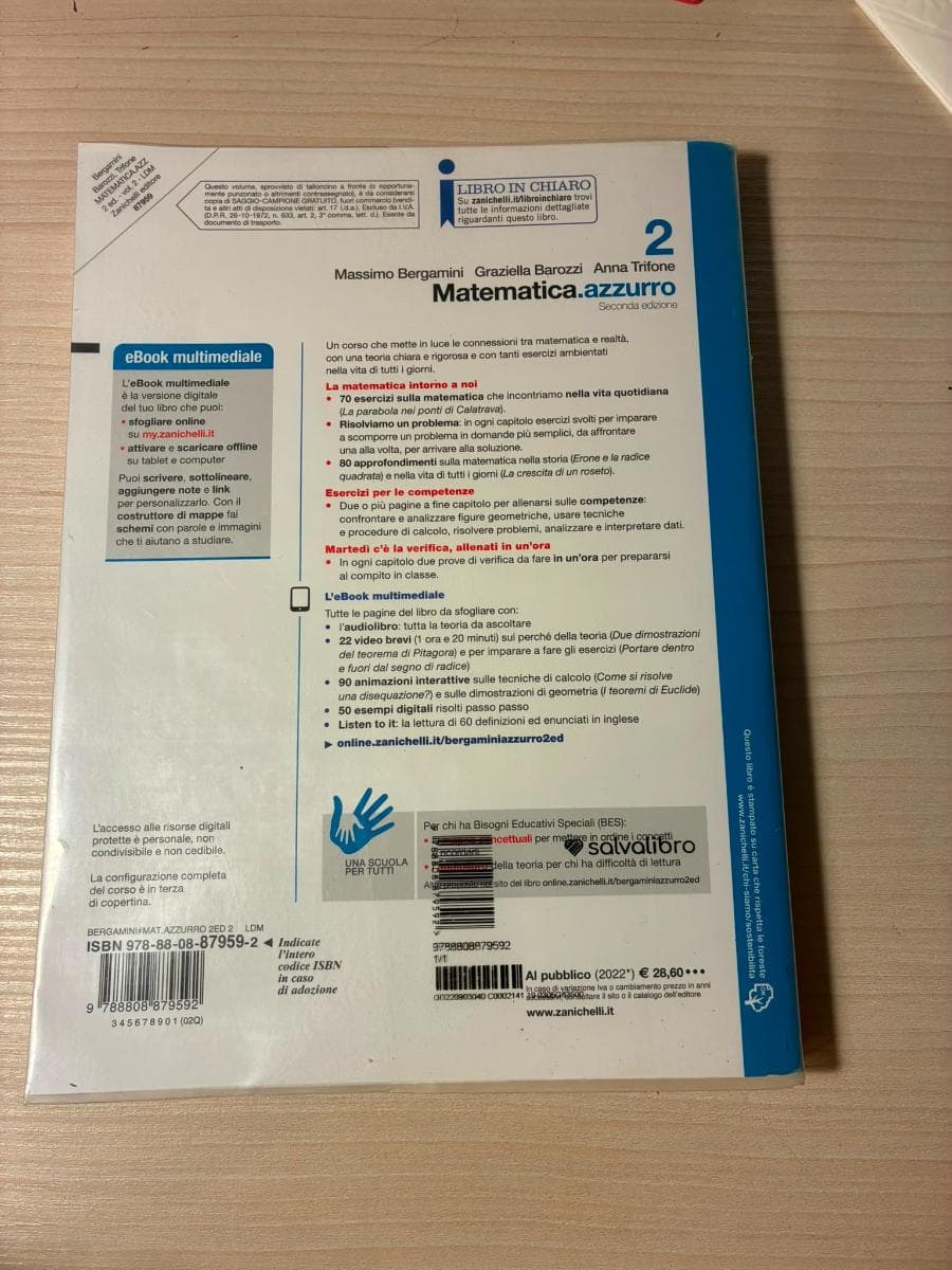 MATEMATICA.AZZURRO 2ED. - VOLUME 2 (LDM) - foto 2
