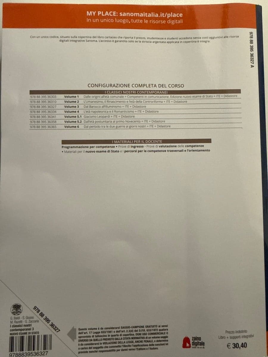 CLASSICI NOSTRI CONTEMPORANEI 3 EDIZIONE NUOVO ESAME DI STATO (I) - foto 2