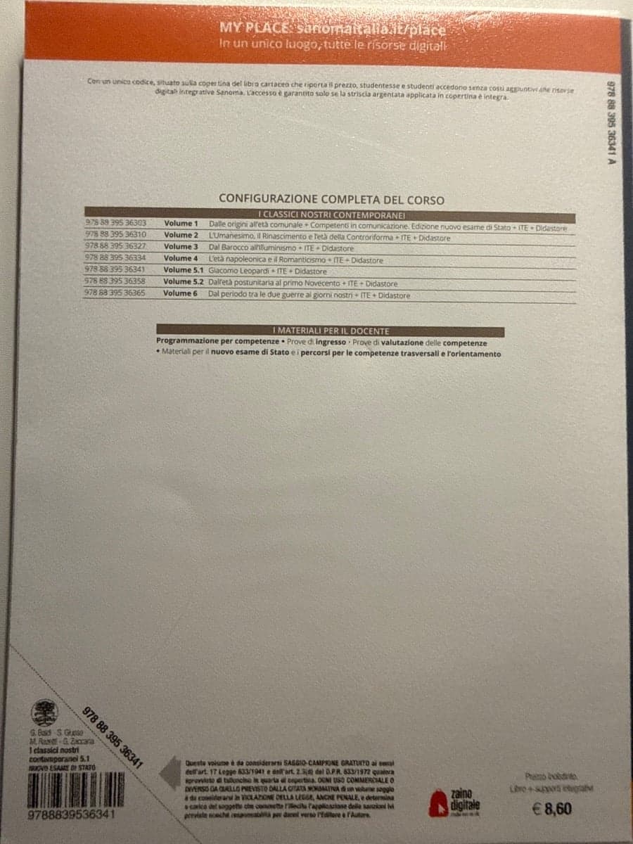 CLASSICI NOSTRI CONTEMPORANEI 5.1 EDIZIONE NUOVO ESAME DI STATO (I) - foto 2