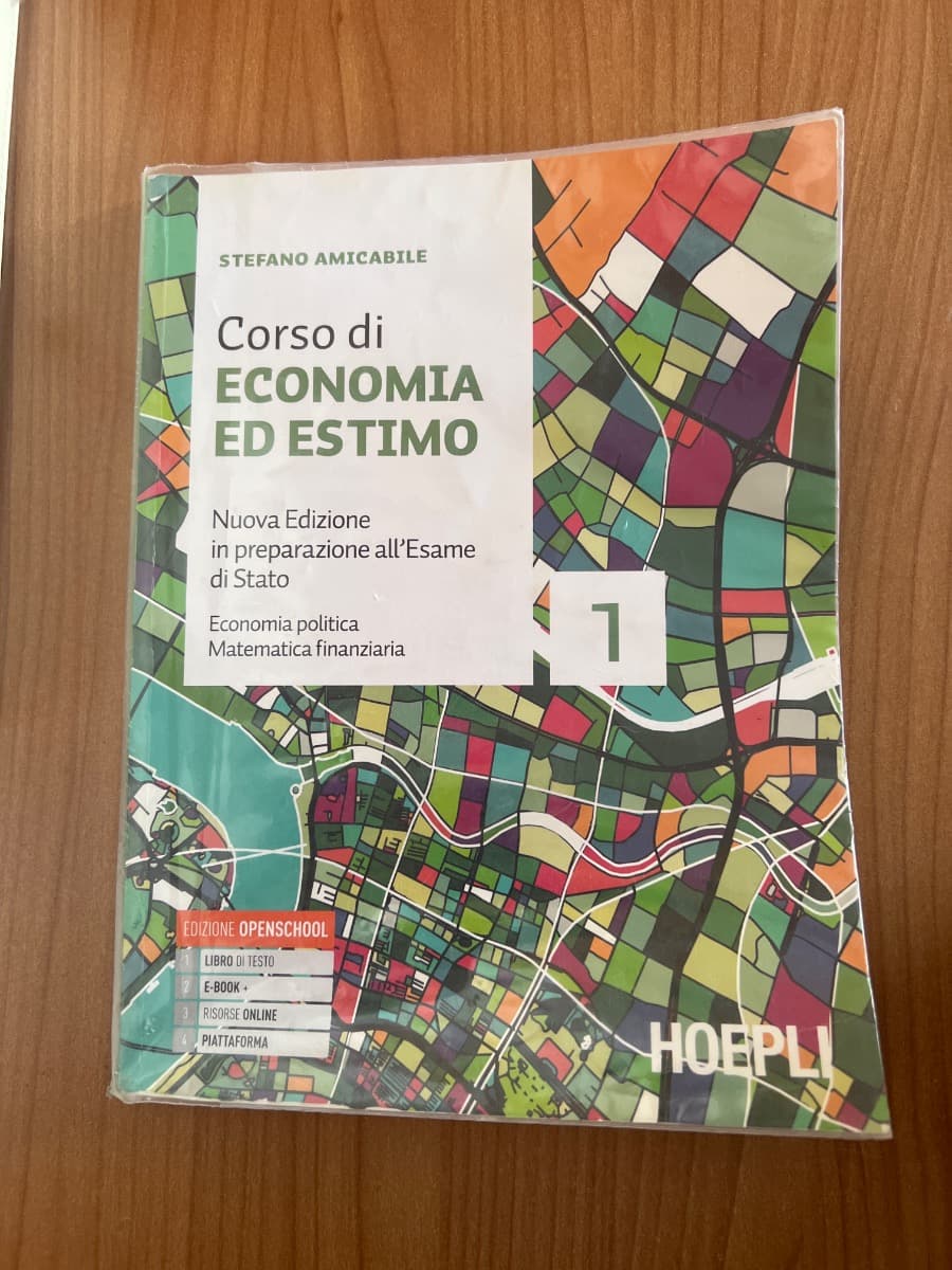 CORSO DI ECONOMIA ED ESTIMO. NUOVA EDIZIONE 1 + 2 - foto 1