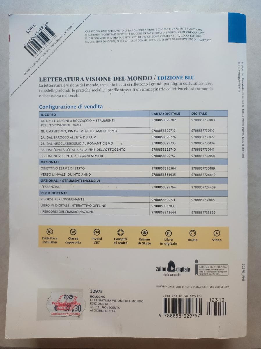 LETTERATURA VISIONE MONDO V.3B - foto 2