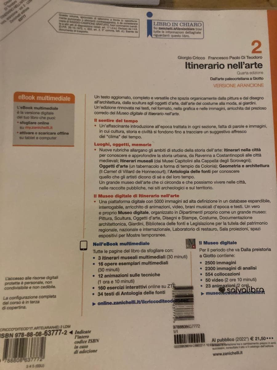 ITINERARIO NELL'ARTE 4A EDIZIONE VERSIONE ARANCIONE - VOL. 2 (LDM) - foto 2