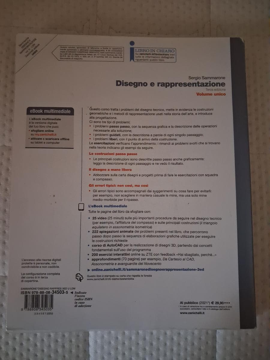 DISEGNO E RAPPRESENTAZIONE 3ED. - VOLUME UNICO (LDM) - foto 2