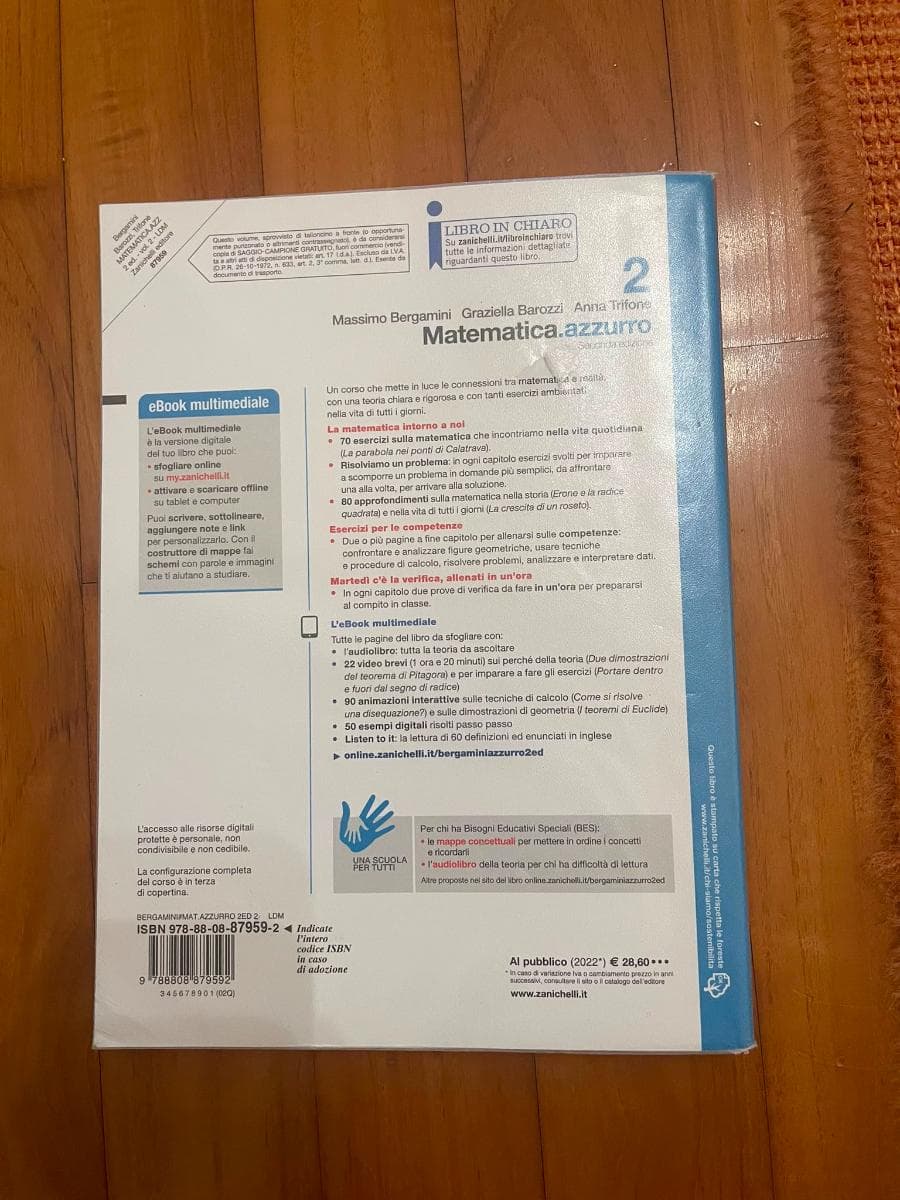 MATEMATICA.AZZURRO 2ED. - VOLUME 2 (LDM) - foto 2