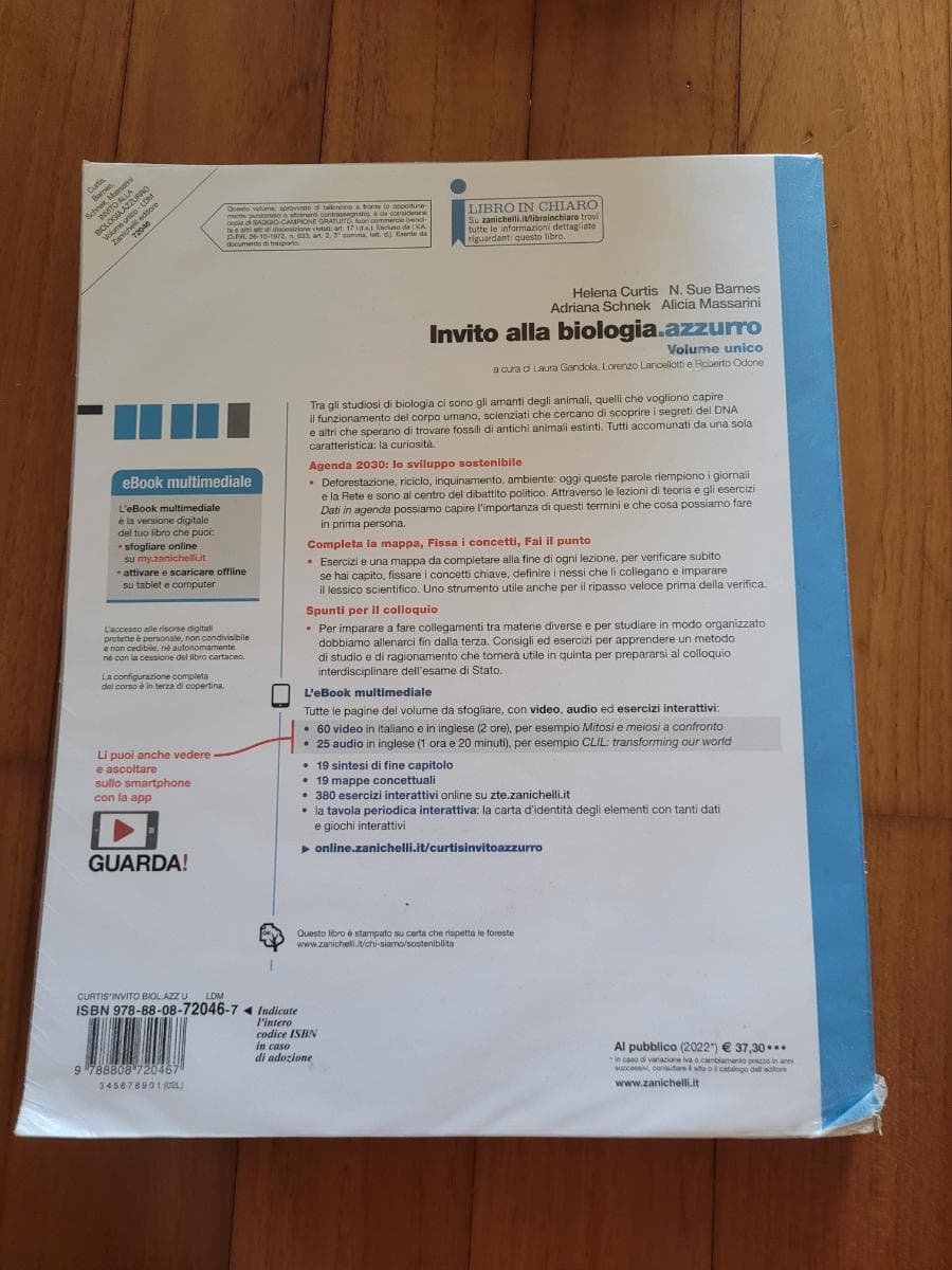 INVITO ALLA BIOLOGIA.AZZURRO - VOL. UNICO (LDM) - foto 2