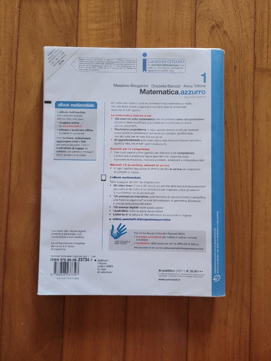 MATEMATICA.AZZURRO 2ED. - VOLUME 1 (LDM) - foto 2