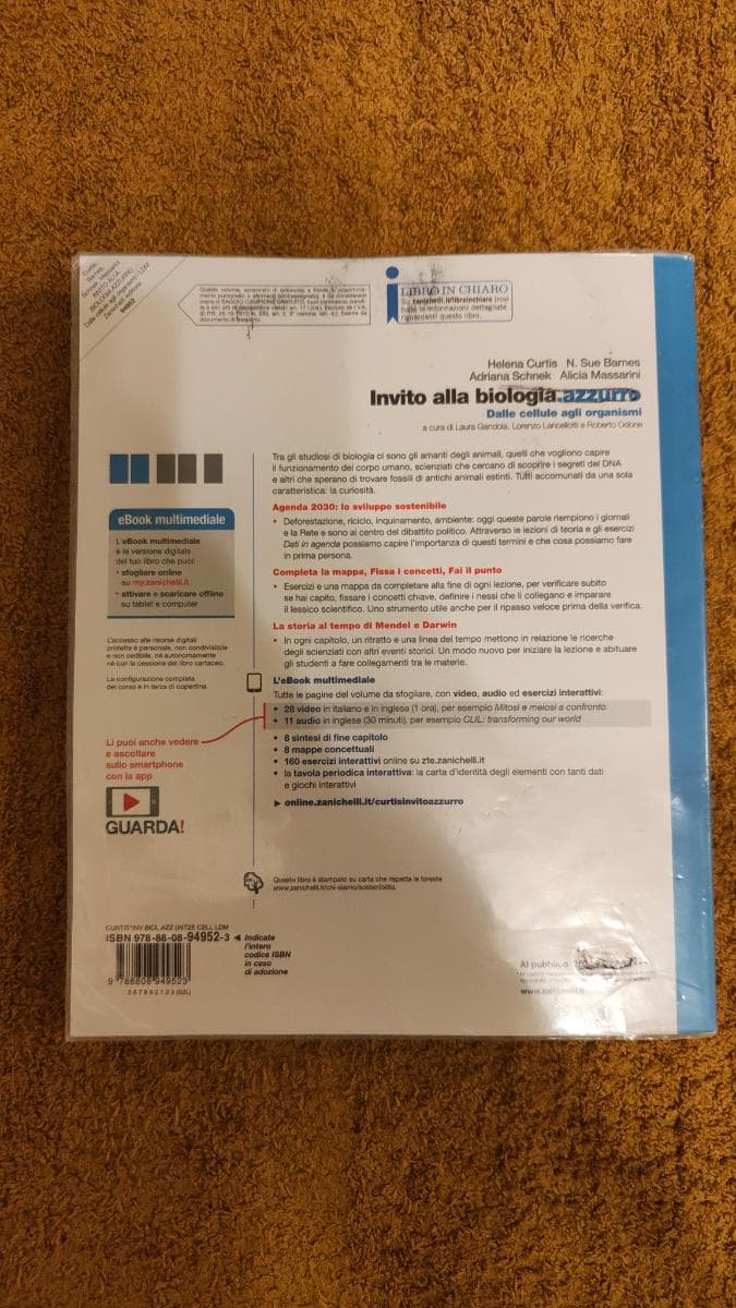 INVITO ALLA BIOLOGIA.AZZURRO - DALLE CELLULE AGLI ORGANISMI (LDM) - foto 2