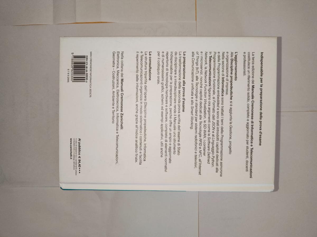 MANUALE CREMONESE DI INFORMATICA E TELECOMUNICAZIONI 3ED. - foto 2