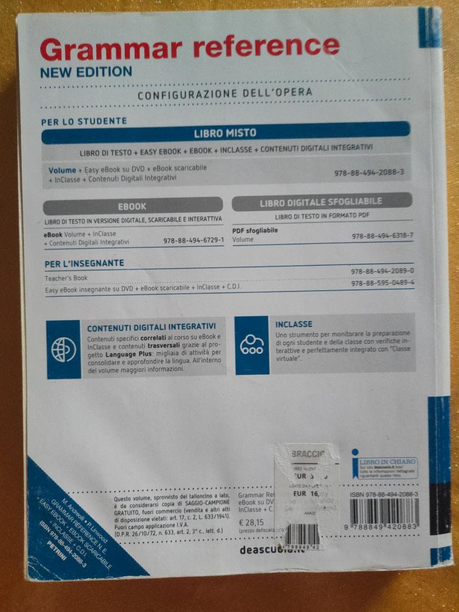 GRAMMAR REFERENCE NEW EDITION - VOLUME + EASY BOOK (SU DVD) + EBOOK - foto 2